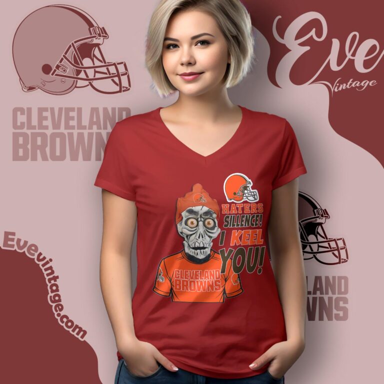 Jeff Dunham Cleveland Browns Shirt Haters Silence I Keel You V Neck TShirt Jeff Dunham Cleveland Browns Shirt Haters Silence I Keel You V Neck TShirt