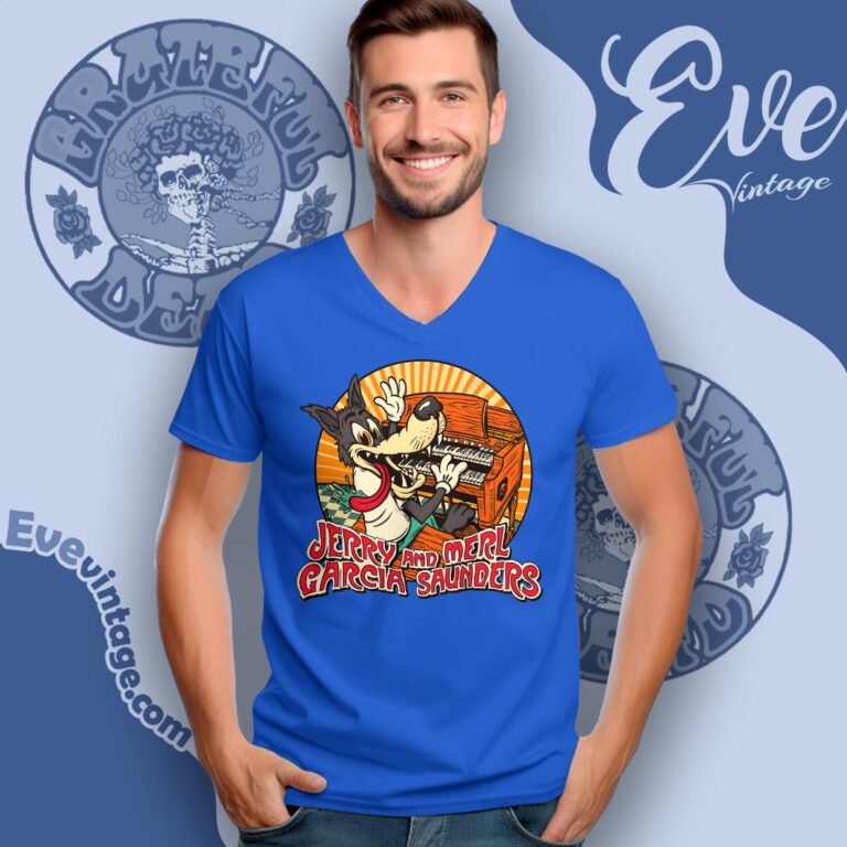 Jerry Garcia And Merl Saunders Berkeley 1974 Shirt V Neck TShirt Jerry Garcia And Merl Saunders Berkeley 1974 Shirt V Neck TShirt