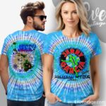 Jerry Garcia Band 1990 Hawaiian Tour Tie-dye Shirt