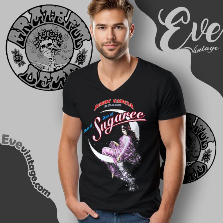 Jerry Garcia Brand Shake It Sugaree Shirt Jgb Jubilee Winner V Neck TShirt Jerry Garcia Brand Shake It Sugaree Shirt Jgb Jubilee Winner V Neck TShirt