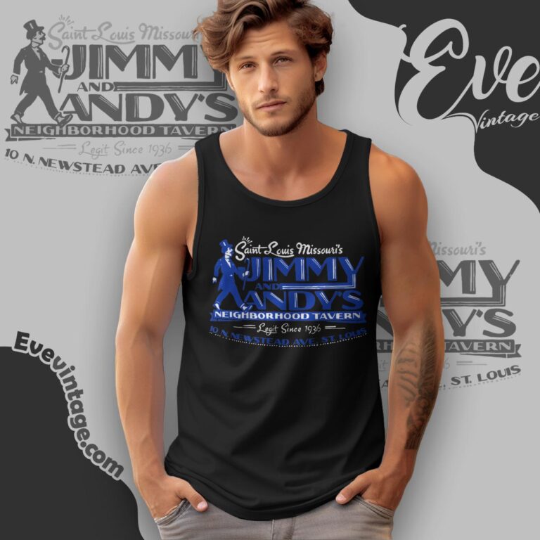 Jimmy And Andy's Tavern Shirt St Louis Missouri Dive Bar Tank Top Racerback Jimmy And Andy's Tavern Shirt St Louis Missouri Dive Bar Tank Top Racerback
