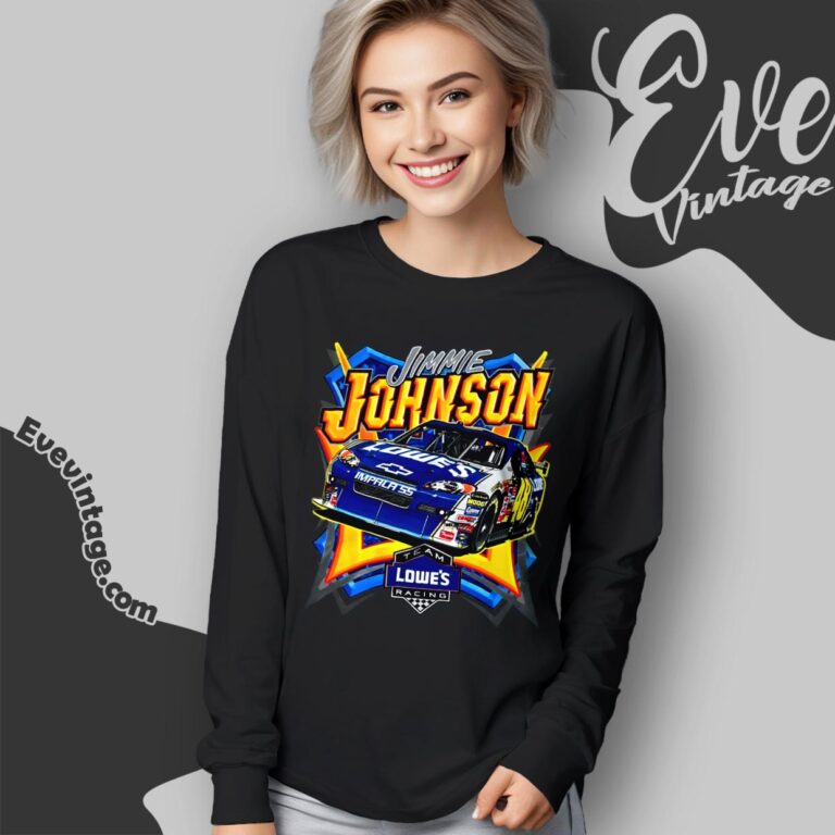 Jimmy Johnson Racing Nascar Vintage 90s Shirt Long Sleeve Tee Jimmy Johnson Racing Nascar Vintage 90s Shirt Long Sleeve Tee