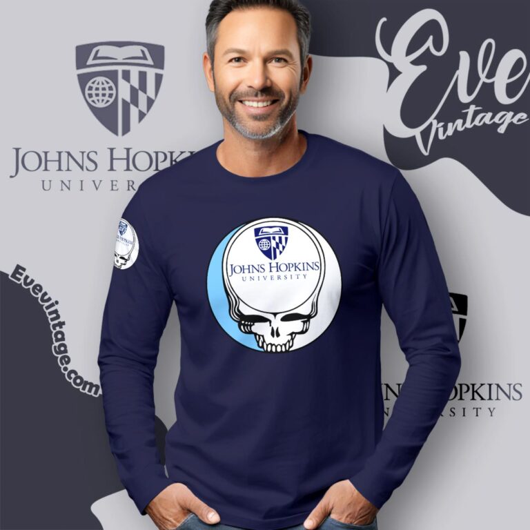 Johns Hopkins University Steal Your Face Grateful Dead Shirt Long Sleeve Tee Johns Hopkins University Steal Your Face Grateful Dead Shirt Long Sleeve Tee