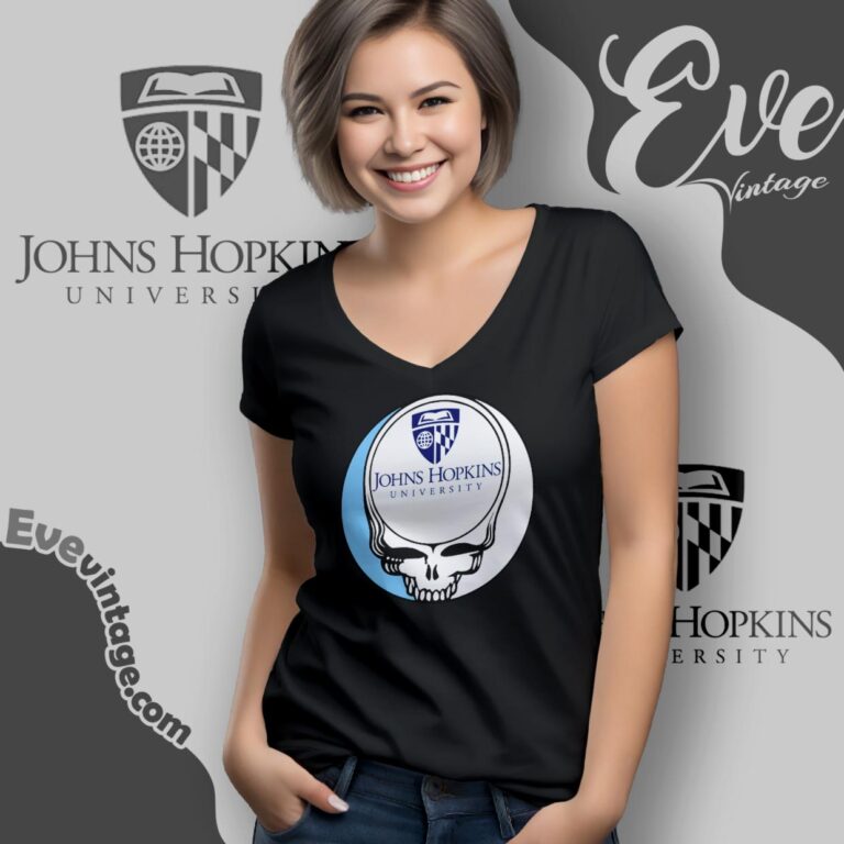 Johns Hopkins University Steal Your Face Grateful Dead Shirt V Neck TShirt Johns Hopkins University Steal Your Face Grateful Dead Shirt V Neck TShirt