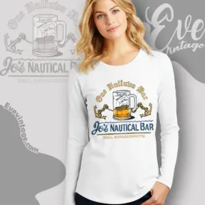 Jos Nautical Bar Shirt Hull Ma Dive Bar Long Sleeve Tee