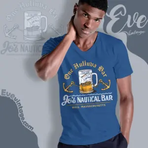 Jos Nautical Bar Shirt Hull Ma Dive Bar V neck Tshirt
