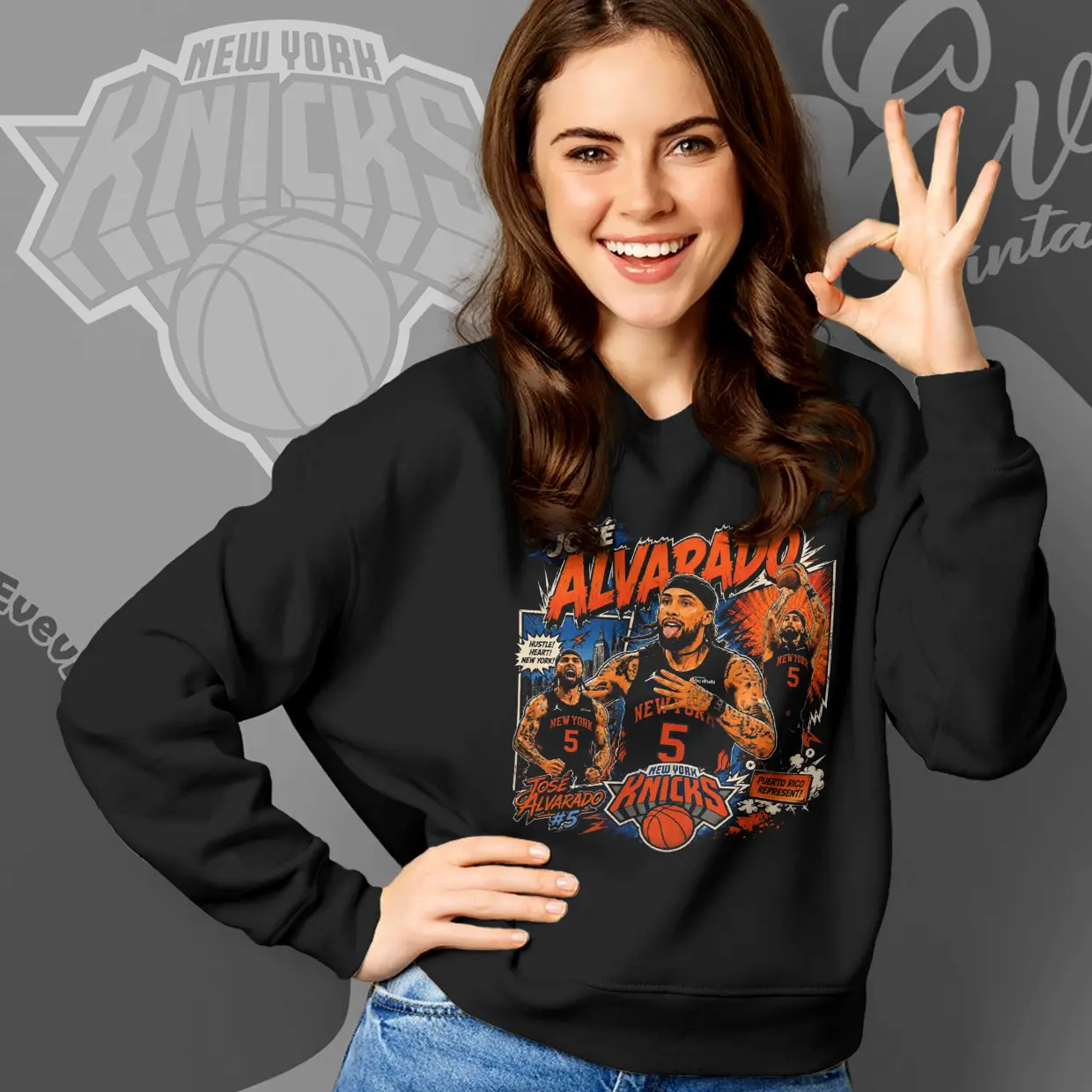 Jose Alvarado Ny Knicks Sweatshirt Jose Alvarado Ny Knicks Sweatshirt