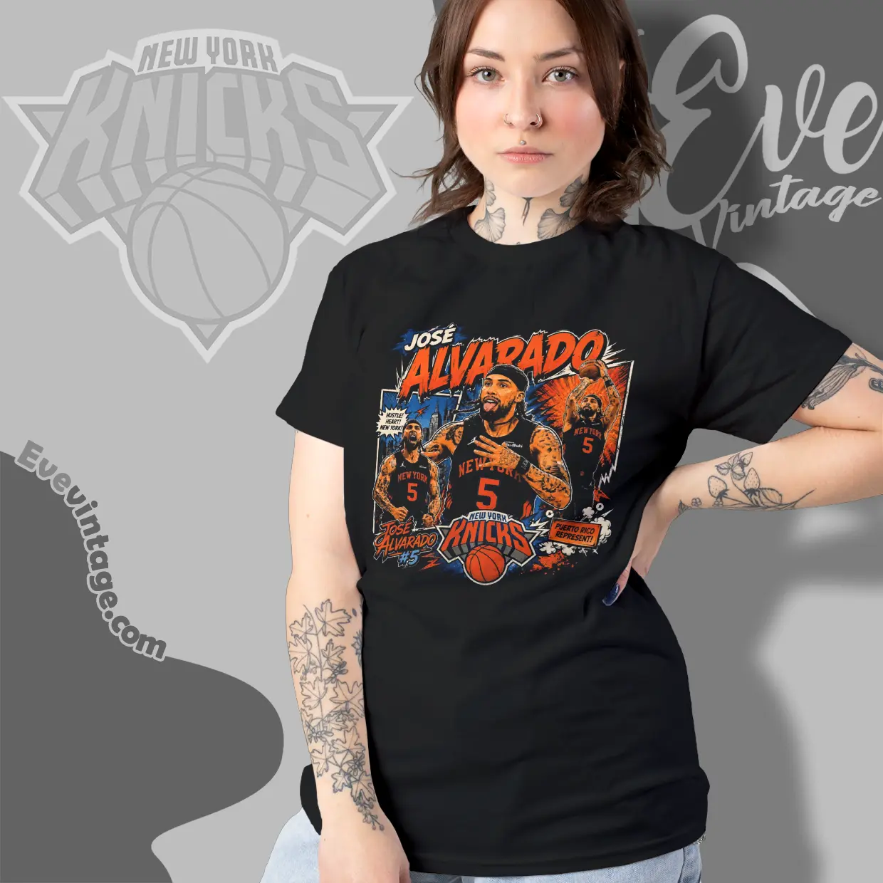 Jose Alvarado Ny Knicks Women T shirt Jose Alvarado Ny Knicks Women T shirt