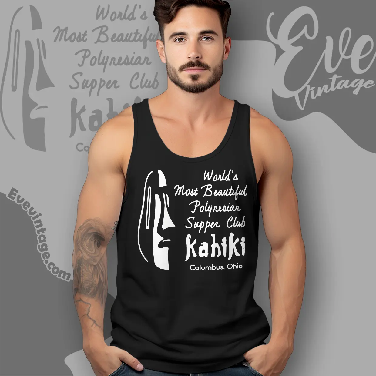 Kahiki Bar Shirt Columbus Ohio Tiki Bar Tank Top Racerback Kahiki Bar Shirt Columbus Ohio Tiki Bar Tank Top Racerback
