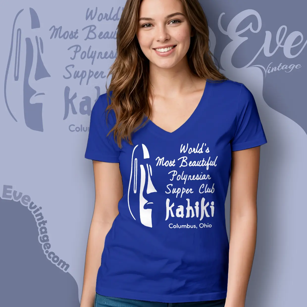 Kahiki Bar Shirt Columbus Ohio Tiki Bar V Neck TShirt Kahiki Bar Shirt Columbus Ohio Tiki Bar V Neck TShirt