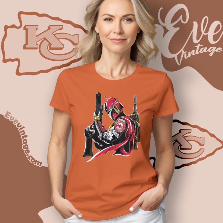Kansas City Chiefs Mandalorian Star Wars Shirt Women T Shirt Kansas City Chiefs Mandalorian Star Wars Shirt Women T Shirt