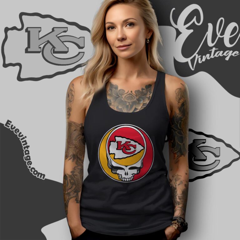 Kansas City Chiefs Steal Your Face Grateful Dead Shirt Tank Top Racerback Kansas City Chiefs Steal Your Face Grateful Dead Shirt Tank Top Racerback