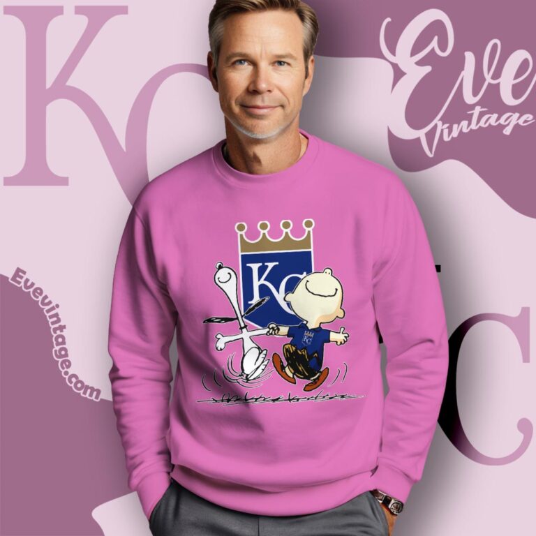 Kansas City Royals Charlie Brown Snoopy Happy Dancing Shirt Sweatshirt Kansas City Royals Charlie Brown Snoopy Happy Dancing Shirt Sweatshirt