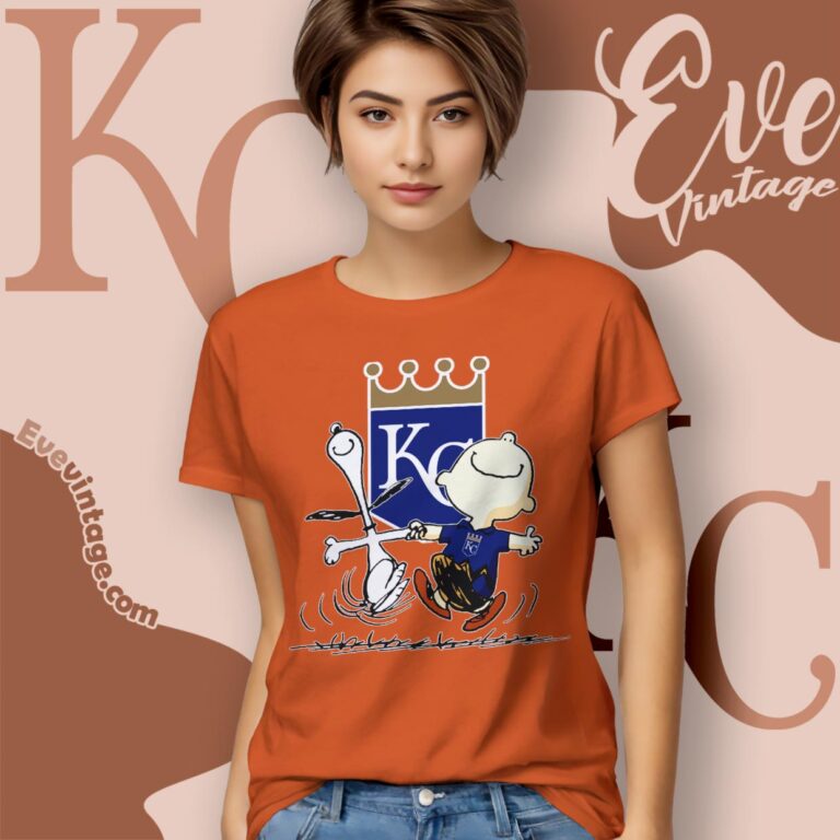 Kansas City Royals Charlie Brown Snoopy Happy Dancing Shirt Women T Shirt Kansas City Royals Charlie Brown Snoopy Happy Dancing Shirt Women T Shirt