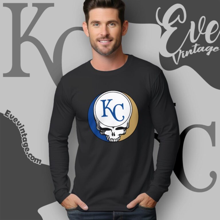 Kansas City Royals Steal Your Face Grateful Dead Shirt Long Sleeve Tee Kansas City Royals Steal Your Face Grateful Dead Shirt Long Sleeve Tee