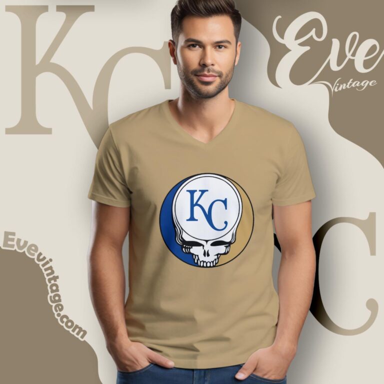 Kansas City Royals Steal Your Face Grateful Dead Shirt V Neck TShirt Kansas City Royals Steal Your Face Grateful Dead Shirt V Neck TShirt