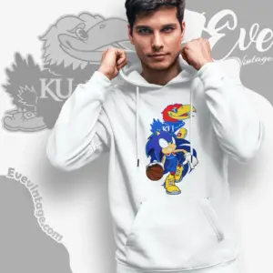 Kansas Jayhawks Sonic The Hedgehog Basketball Hoodie