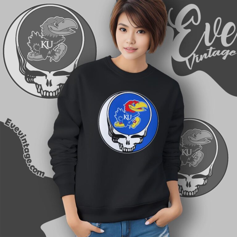Kansas Jayhawks Steal Your Face Stealie Shirt Sweatshirt Kansas Jayhawks Steal Your Face Stealie Shirt Sweatshirt