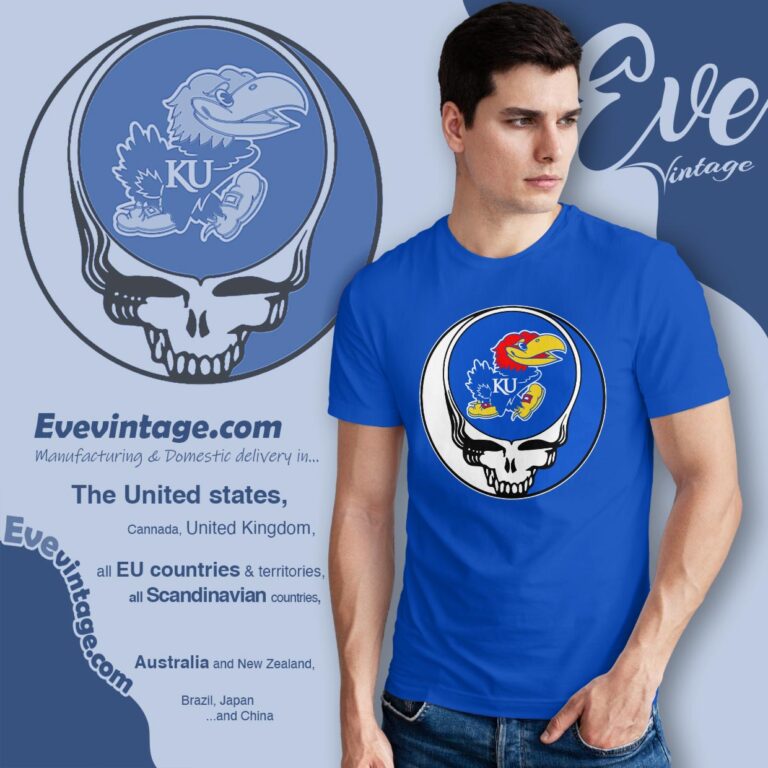 Kansas Jayhawks Steal Your Face Stealie Shirt T shirt Kansas Jayhawks Steal Your Face Stealie Shirt T shirt