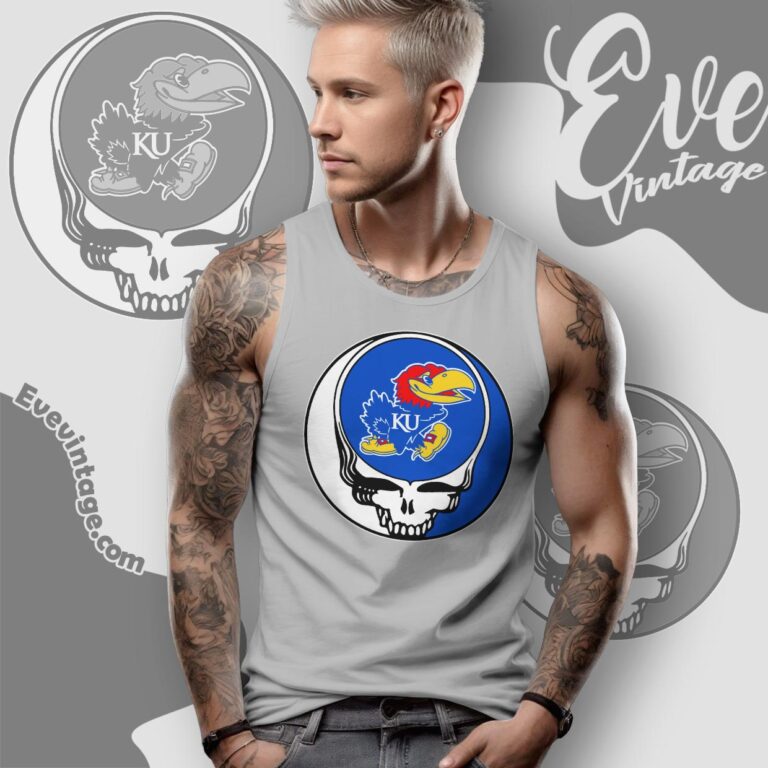 Kansas Jayhawks Steal Your Face Stealie Shirt Tank Top Racerback Kansas Jayhawks Steal Your Face Stealie Shirt Tank Top Racerback