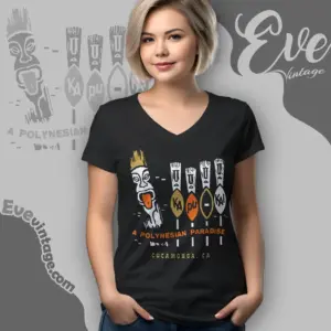 Kapu Kai Shirt Cucamonga Ca Tiki Bar V Neck TShirt
