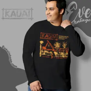 Kauai Louge Shirt Daytona Beach Fl Tiki Bar Long Sleeve Tee