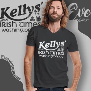 Kellys Irish Times Bar Shirt Washington Dc Dive Bar V Neck TShirt