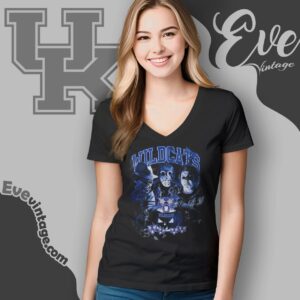 Kentucky Wildcats Halloween Horror Movie Shirt V Neck TShirt