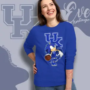 Kentucky Wildcats Sonic The Hedgehog Basketball Sweatshirt