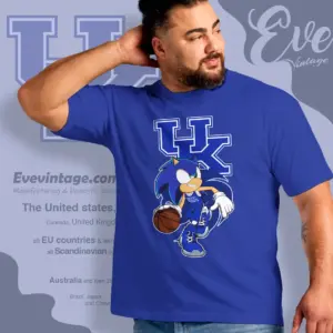 Kentucky Wildcats Sonic The Hedgehog Basketball T shirt