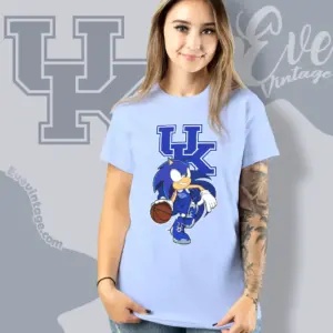 Kentucky Wildcats Sonic The Hedgehog Basketball Women T shirt