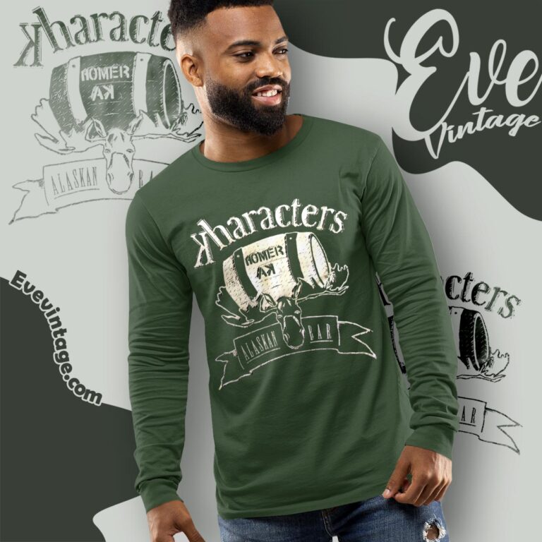 Kharacters Bar Tee Homer Alaska Dive Bar Shirt Long Sleeve Tee Kharacters Bar Tee Homer Alaska Dive Bar Shirt Long Sleeve Tee