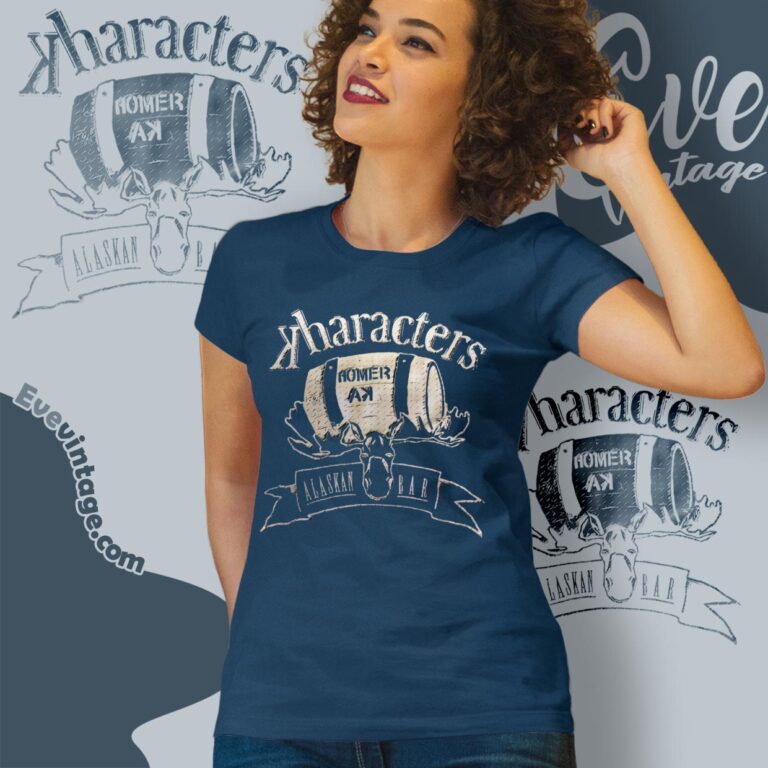 Kharacters Bar Tee Homer Alaska Dive Bar Shirt Women T shirt Kharacters Bar Tee Homer Alaska Dive Bar Shirt Women T shirt