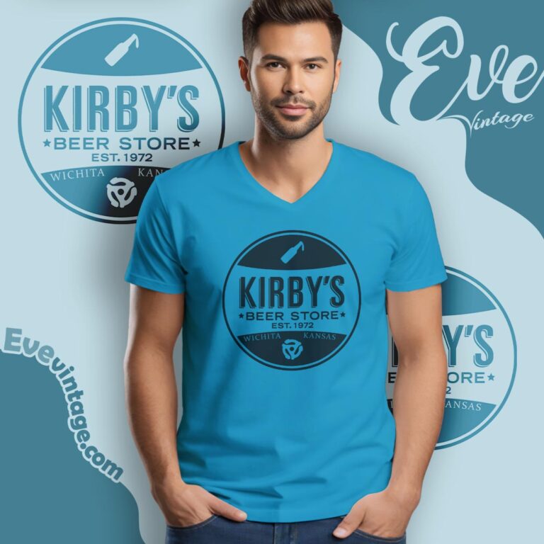 Kirby's Beer Store Shirt Kansas Dive Bar V Neck TShirt Kirby's Beer Store Shirt Kansas Dive Bar V Neck TShirt