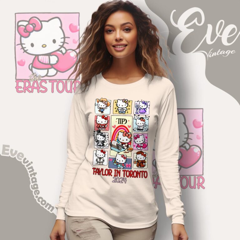 Kitty Eras Tour Taylor In Toronto 2024 Shirt Long Sleeve Tee Kitty Eras Tour Taylor In Toronto 2024 Shirt Long Sleeve Tee