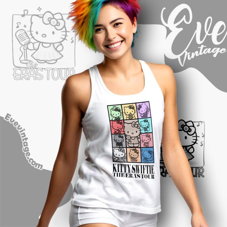 Kitty Swiftie Eras Tour Shirt Tank Top Racerback Kitty Swiftie Eras Tour Shirt Tank Top Racerback