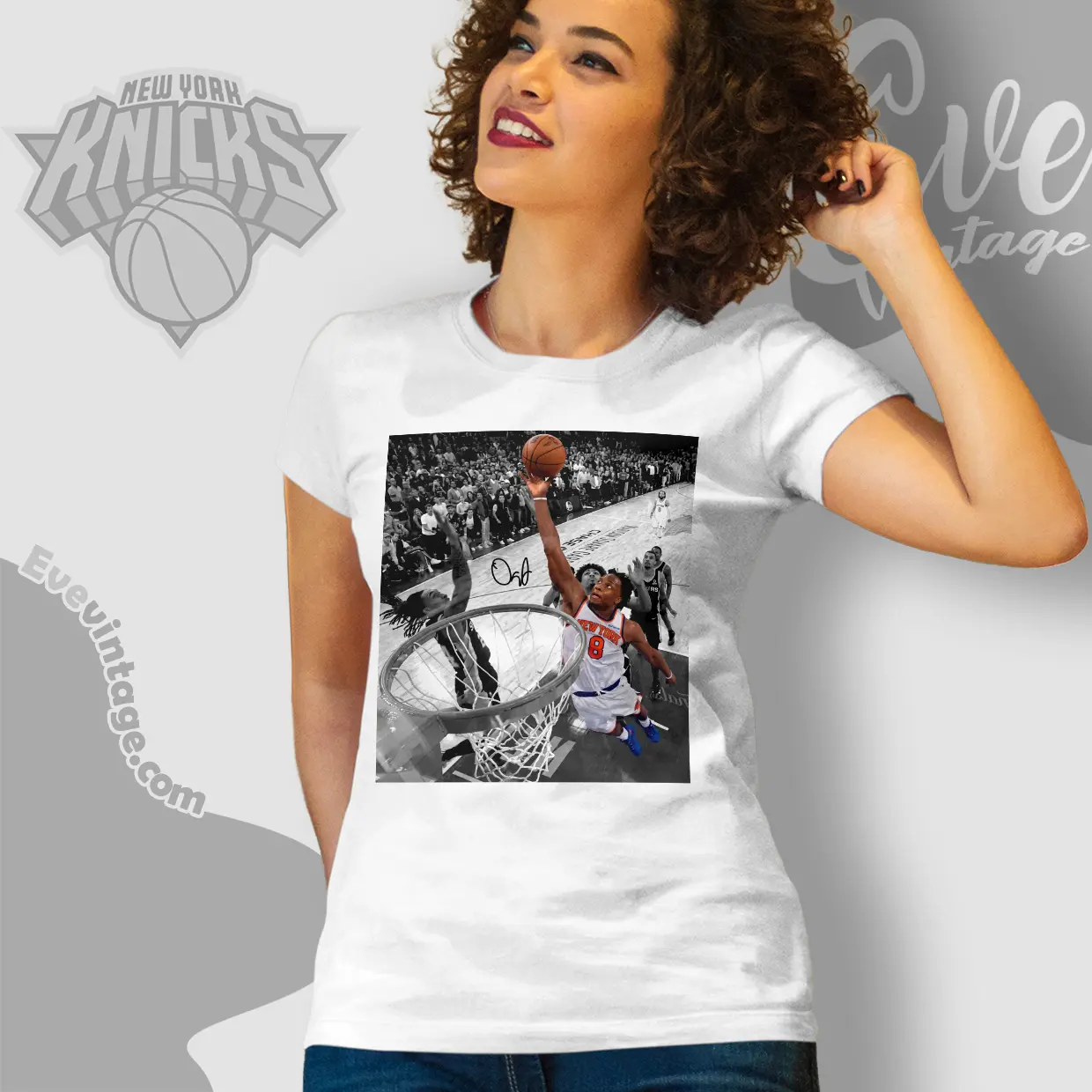 Knicks Og Anunoby Bucket Women T shirt Knicks Og Anunoby Bucket Women T shirt