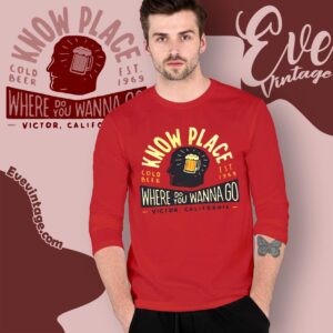 Know Place Shirt Victor California Dive Bar Long Sleeve