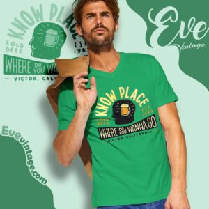 Know Place Shirt Victor California Dive Bar V Neck TShirt