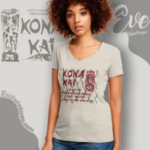 Kona Kai Bar Shirt Kansas City Tiki V Neck TShirt