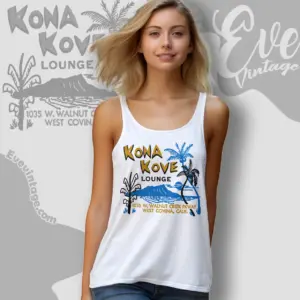 Kona Kove Lounge Shirt West Covina Tiki Bar Tank Top Racerback