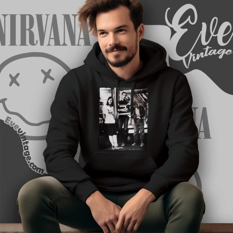 Kurt Cobain And 1993 Nirvana Band Shirt Hoodie Kurt Cobain And 1993 Nirvana Band Shirt Hoodie