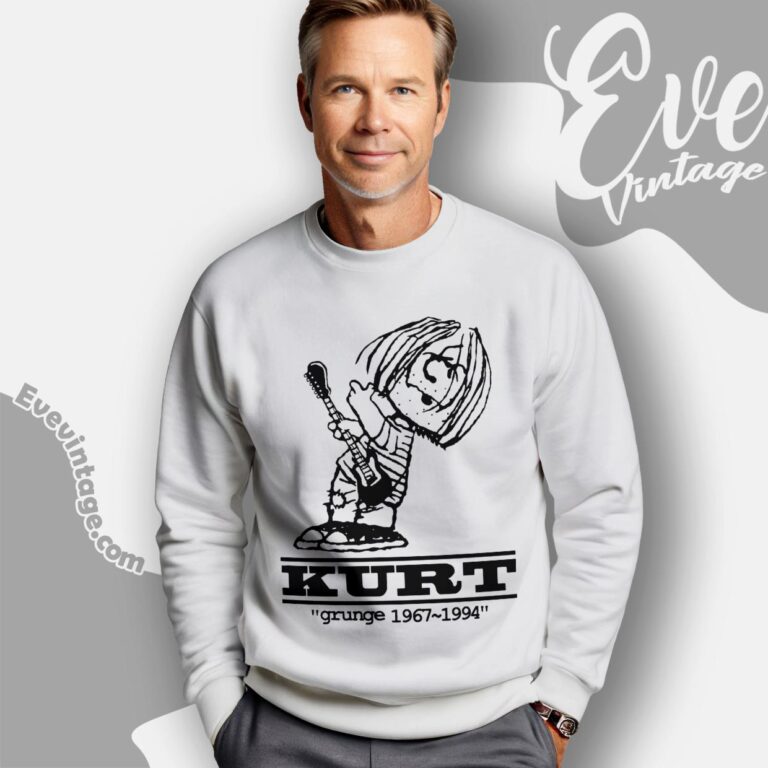 Kurt Cobain Charlie Brown Stye Parody Shirt Sweatshirt Kurt Cobain Charlie Brown Stye Parody Shirt Sweatshirt