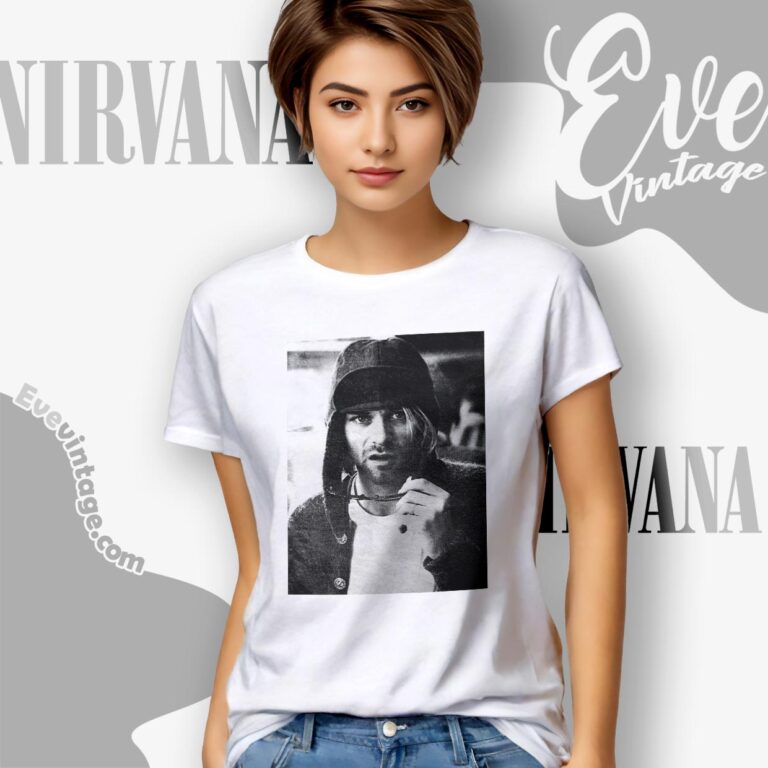 Kurt Cobain Portrait In Ny July 1993 Shirt Women T shirt Kurt Cobain Portrait In Ny July 1993 Shirt Women T shirt