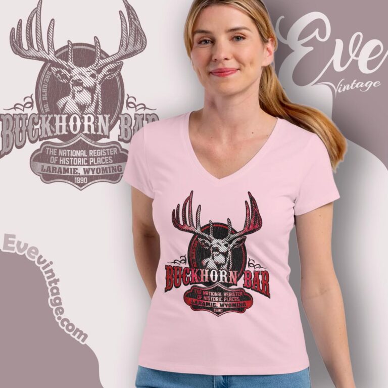 Laramie Buckhorn Bar Shirt Wyoming Dive Bar Tee V Neck TShirt Laramie Buckhorn Bar Shirt Wyoming Dive Bar Tee V Neck TShirt