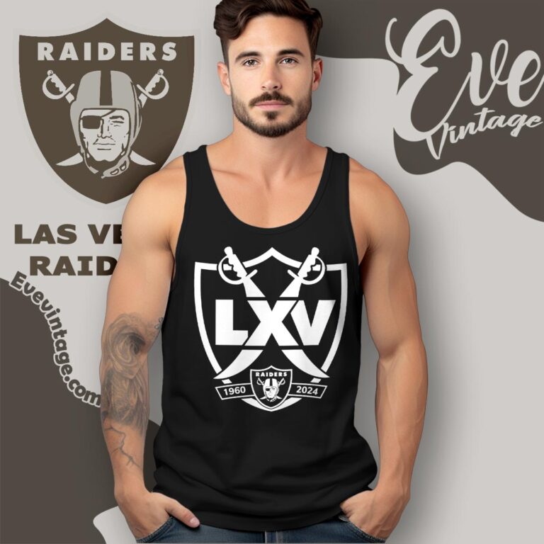 Las Vegas Raiders Anniversary 65th 2024 Shirt Tank Top Racerback Las Vegas Raiders Anniversary 65th 2024 Shirt Tank Top Racerback