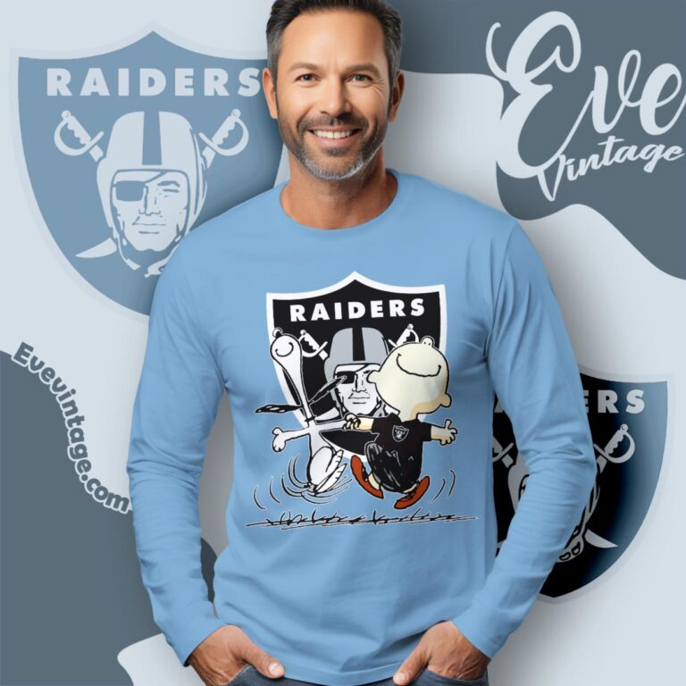 Las Vegas Raiders Charlie Brown Snoopy Happy Dancing Shirt Long Sleeve Tee Las Vegas Raiders Charlie Brown Snoopy Happy Dancing Shirt Long Sleeve Tee