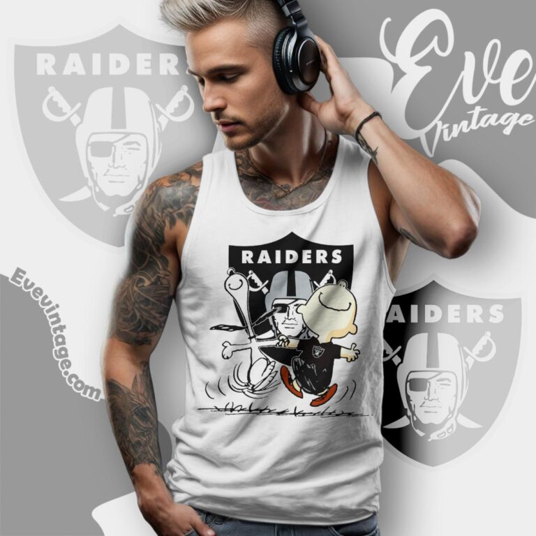 Las Vegas Raiders Charlie Brown Snoopy Happy Dancing Shirt Tank Top Racerback Las Vegas Raiders Charlie Brown Snoopy Happy Dancing Shirt Tank Top Racerback