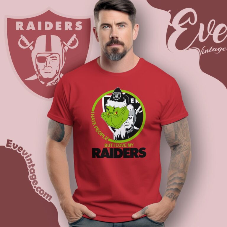 Las Vegas Raiders Christmas Grinch Shirt I Hate People But I Love My Raiders T Shirt Las Vegas Raiders Christmas Grinch Shirt I Hate People But I Love My Raiders T Shirt