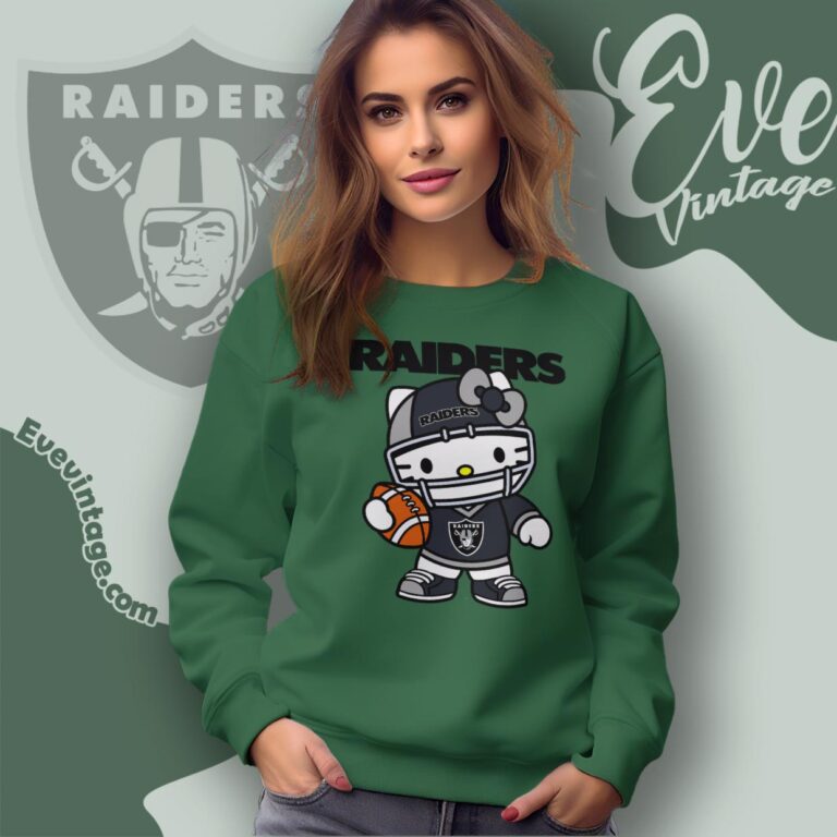 Las Vegas Raiders Hello Kitty Shirt Sweatshirt Las Vegas Raiders Hello Kitty Shirt Sweatshirt